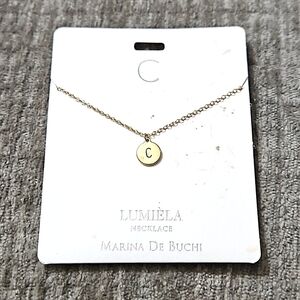 🌸 C * Initial Name Chain Lumiela Necklace 🌸